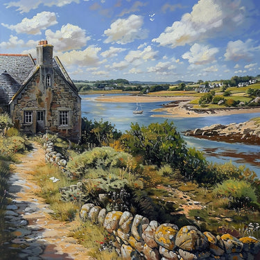 Cottage Landscape Canvas